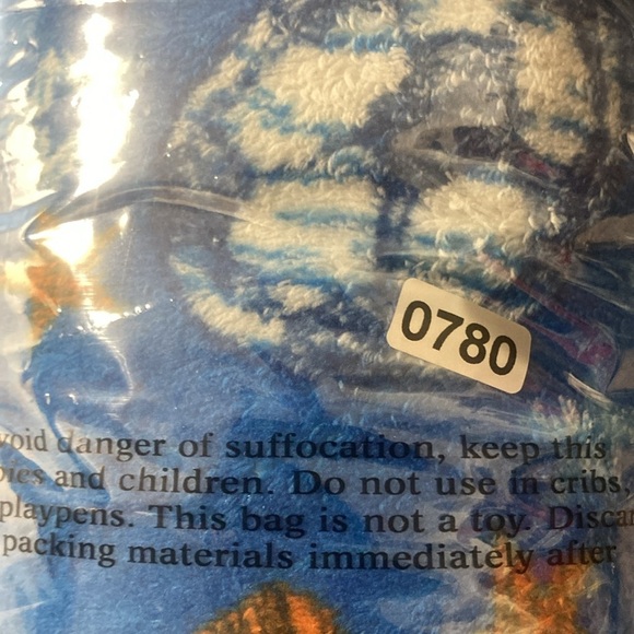 PRINCE of Sleep Boys Large 14 16 Blue Fleece Sports Pajamas Pants - Picture 5 of 5